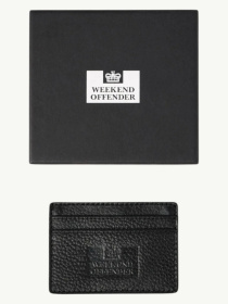 Визитница Weekend Offender Leather Card Holder With Gift Box Black модель AC1023 Фото