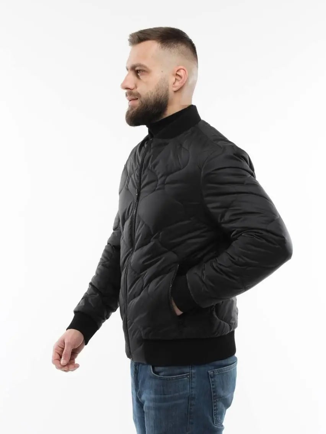 Демисезонная мужская куртка модель 136-DVL-BLC Фото