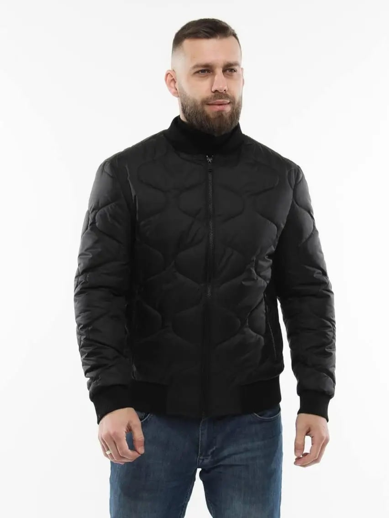 Демисезонная мужская куртка модель 136-DVL-BLC Фото