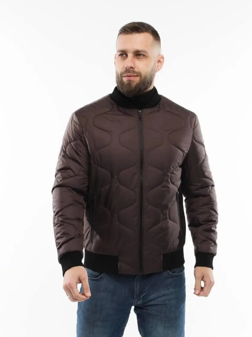 Демисезонная мужская куртка модель 136-DVL-brown Фото