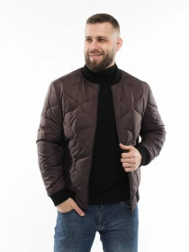 Демисезонная мужская куртка модель 136-DVL-brown Фото