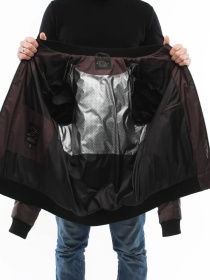 Демисезонная мужская куртка модель 136-DVL-brown Фото