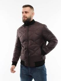 Демисезонная мужская куртка модель 136-DVL-brown Фото