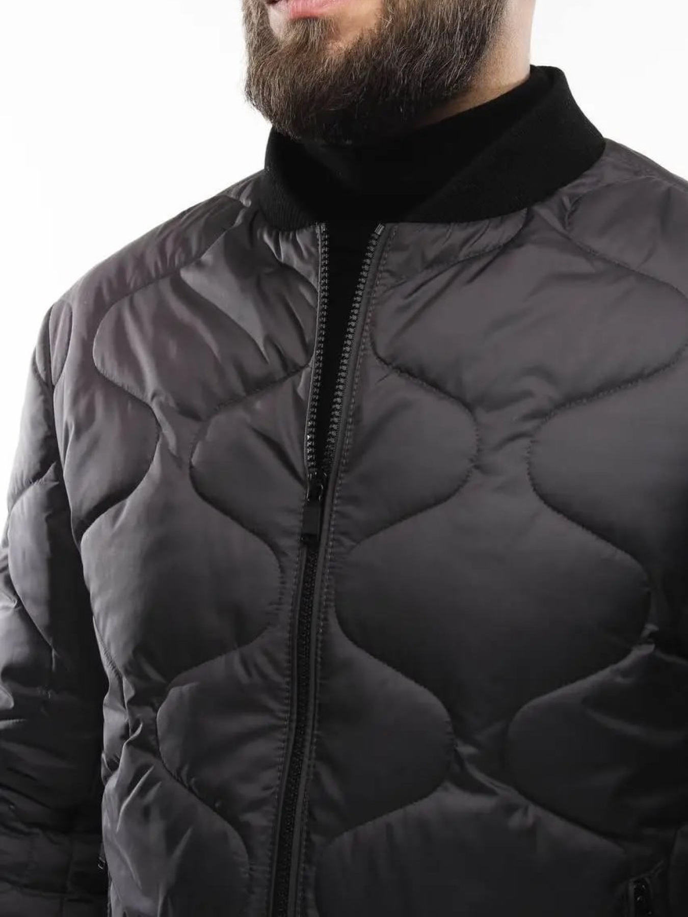 Демисезонная мужская куртка модель 136-DVL-graphite Фото