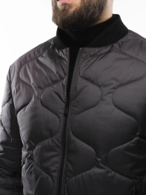 Демисезонная мужская куртка модель 136-DVL-graphite Фото