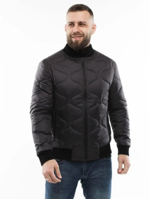 Демисезонная мужская куртка модель 136-DVL-graphite Фото