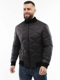 Демисезонная мужская куртка модель 136-DVL-graphite Фото