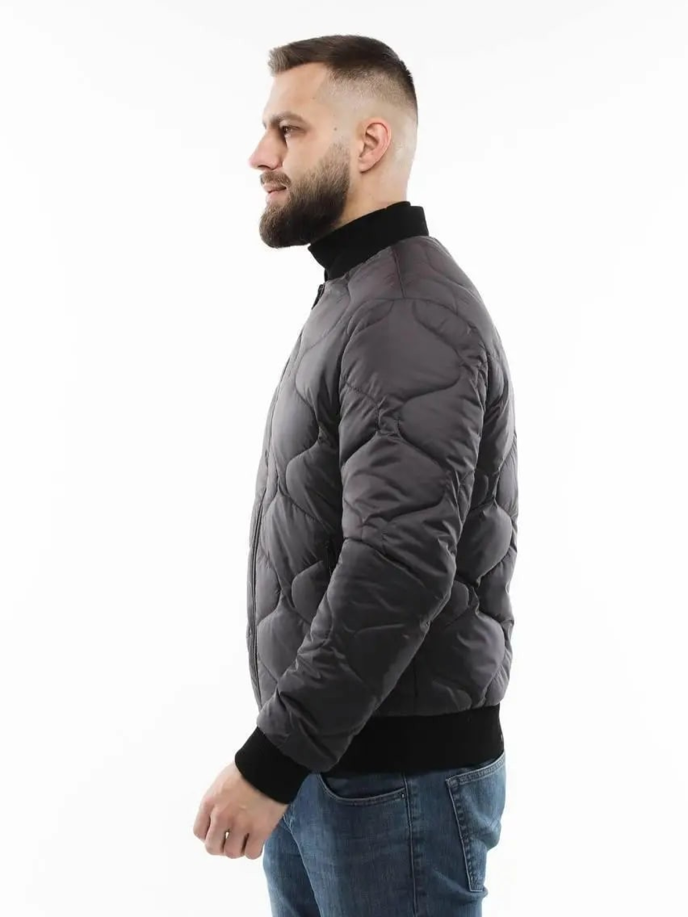 Демисезонная мужская куртка модель 136-DVL-BLU Фото