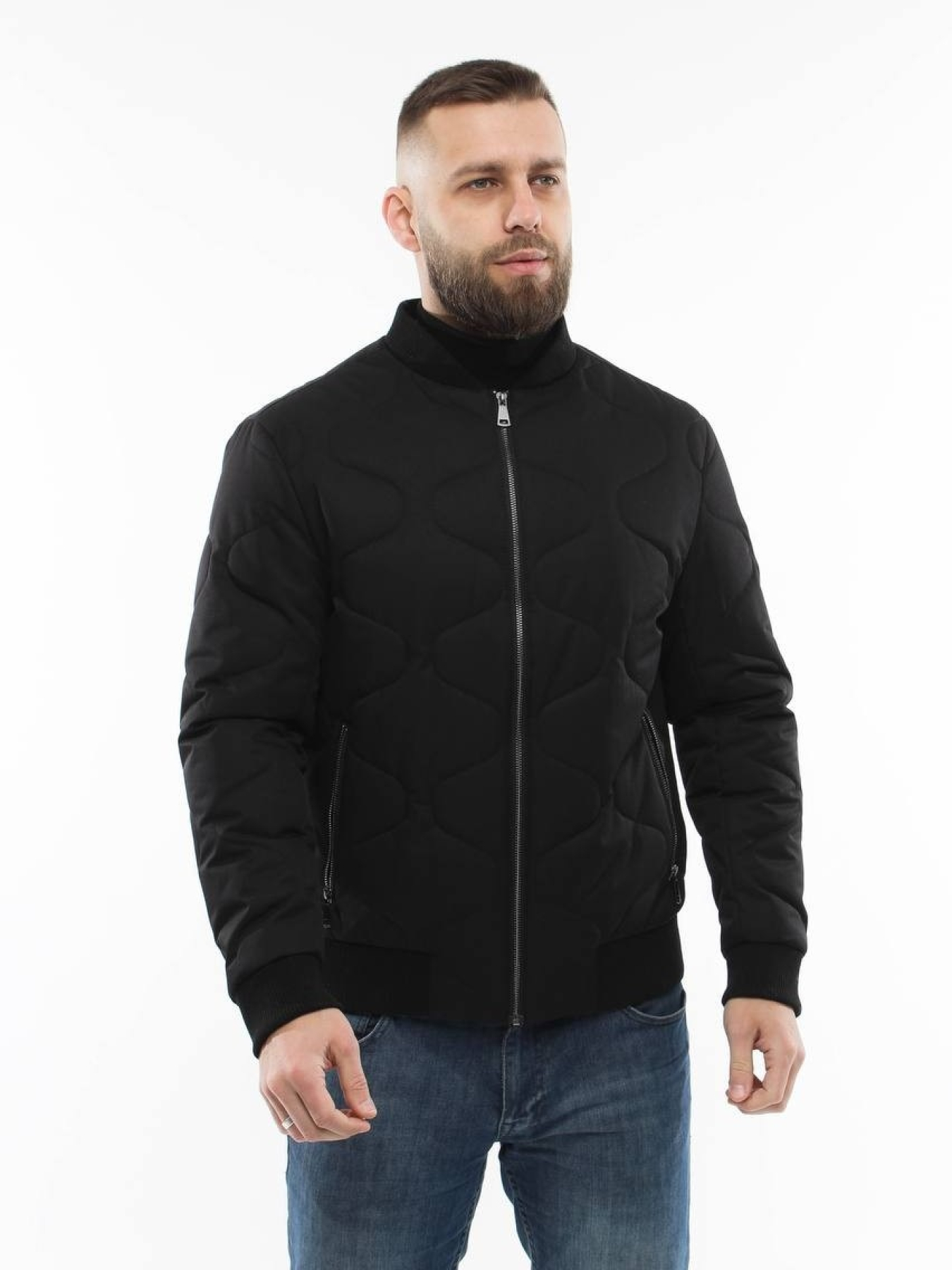 Демисезонная мужская куртка модель 135-DVL-BLC Фото