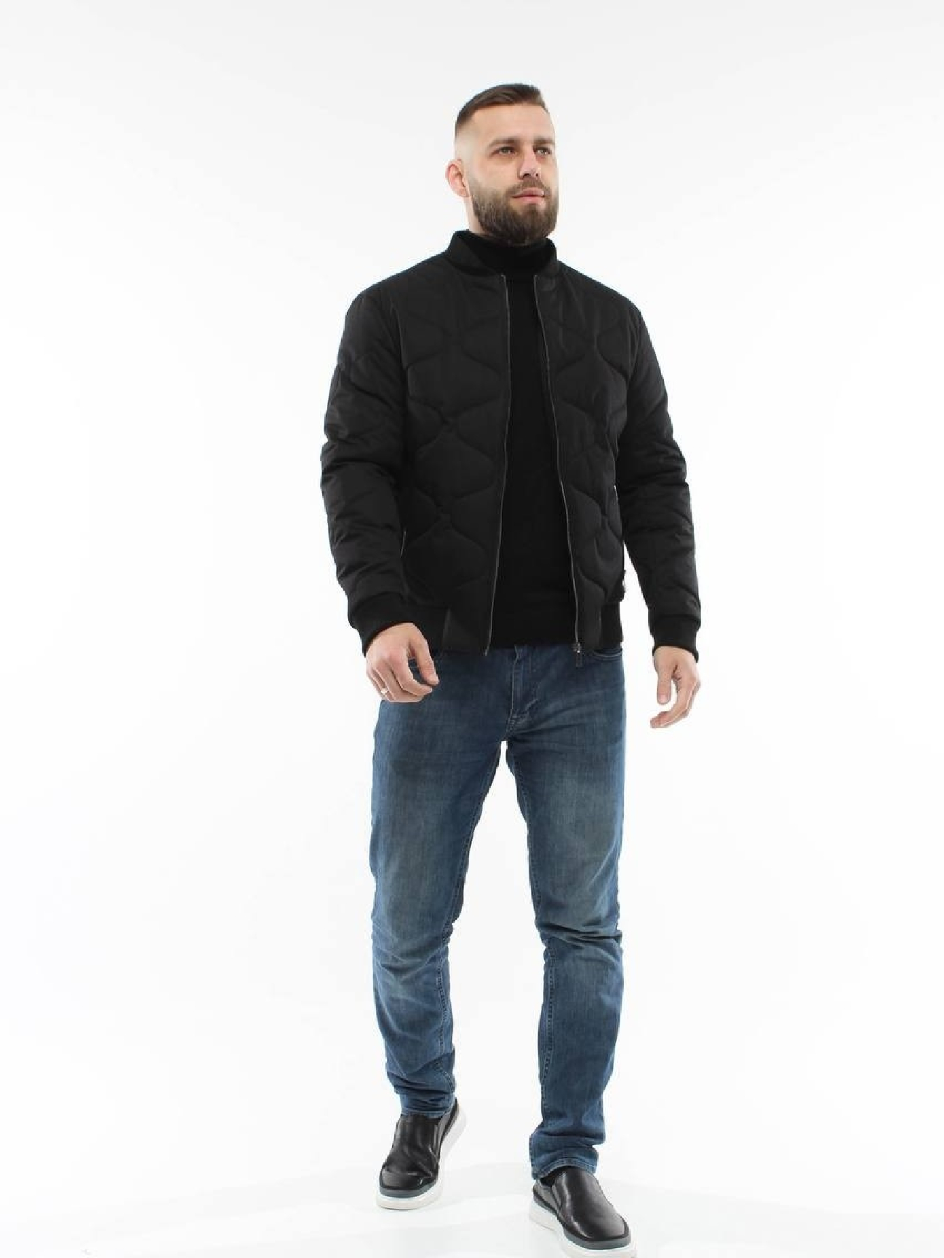 Демисезонная мужская куртка модель 135-DVL-BLC Фото