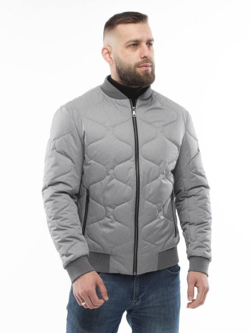 Демисезонная мужская куртка модель 135-DVL-grey Фото