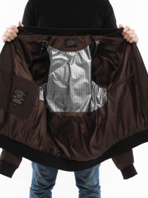 Демисезонная мужская куртка модель 135-DVL-brown Фото