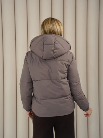 Демисезонная женская куртка с капюшоном модель Teffi-KL-mocha Фото