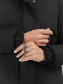 Демисезонная женская куртка с капюшоном модель Teffi-KL-BLC Фото