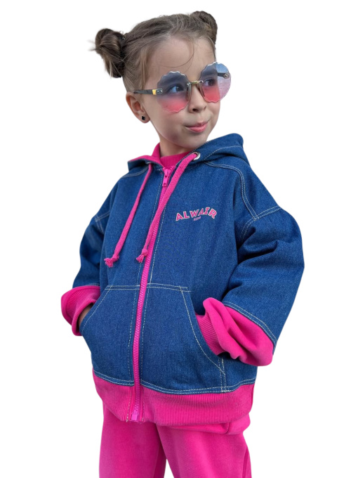 Джинсовка Alwair Kids "Смелые сердцем, яркие мысли" модель 14177 Фото