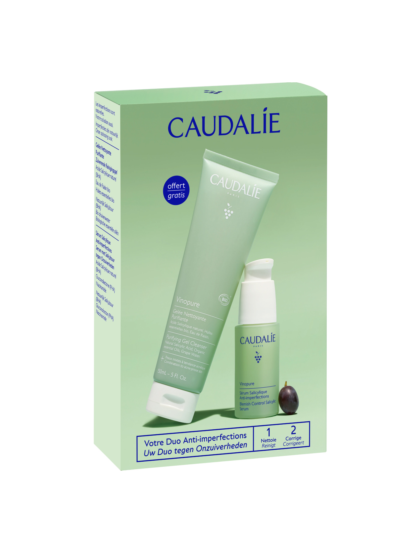 Набор Vinopure Сыворотка и Желе для чистки Чистая кожа 2026 CAUDALIE модель 578 Фото