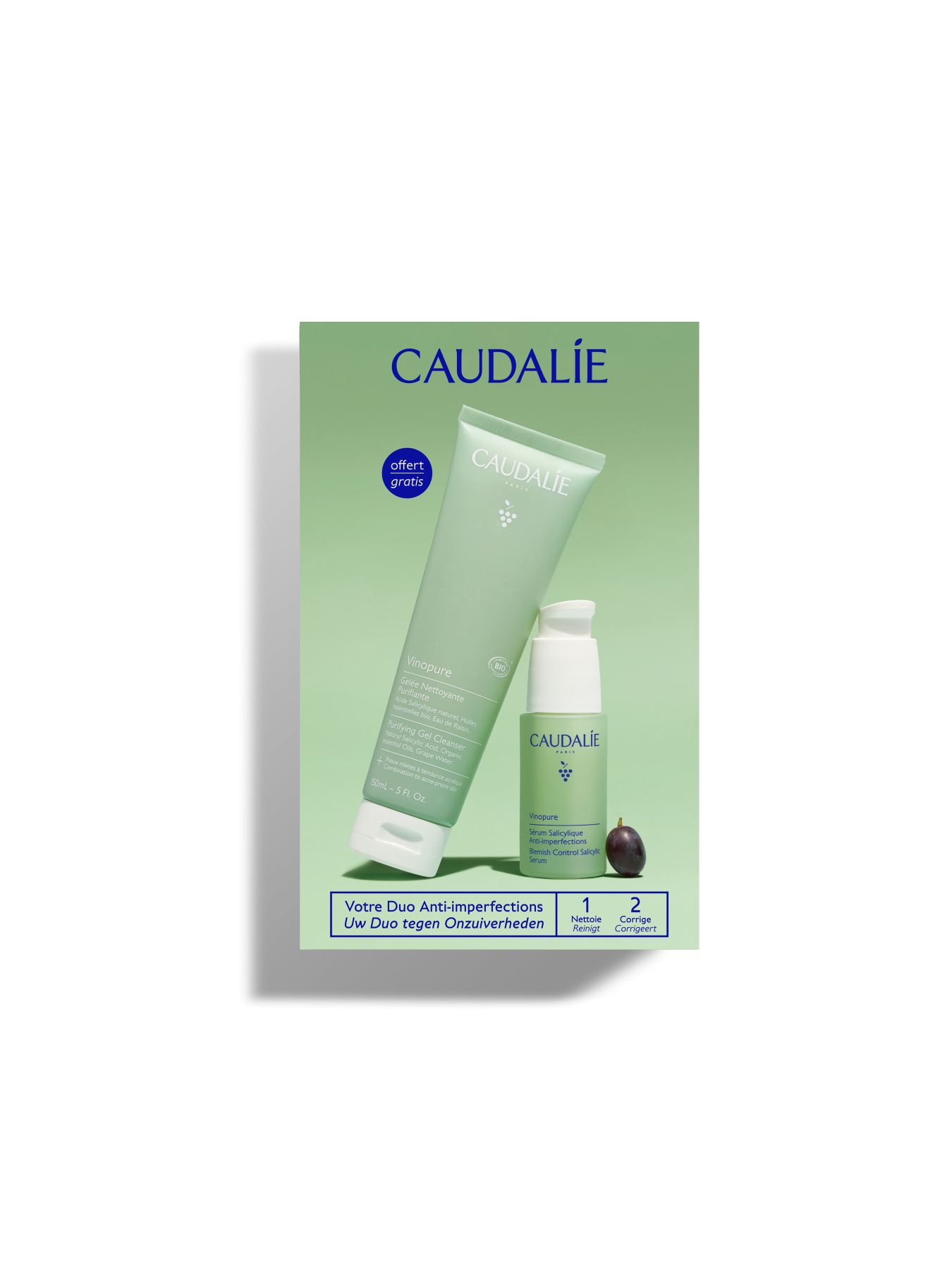 Набор Vinopure Сыворотка и Желе для чистки Чистая кожа 2026 CAUDALIE модель 578 Фото