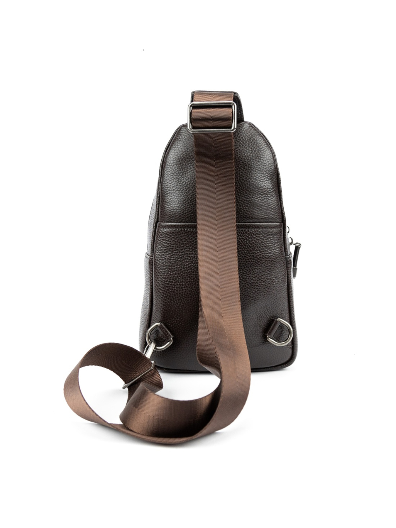 Мужская сумка через плечо слинг из натуральной повседневная коричневый модель TV-SM8-830C-FL Фото