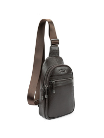 Мужская сумка через плечо слинг из натуральной повседневная коричневый модель TV-SM8-830C-FL Фото