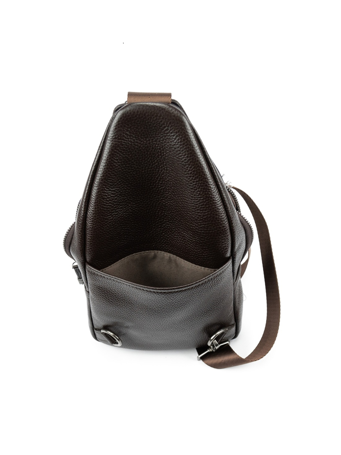 Мужской кожаный черный слинг на плечо модель TV-SM8-681C-1 Фото