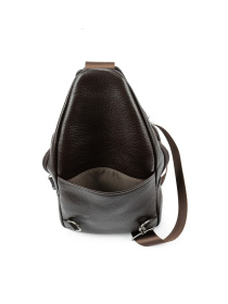 Мужской кожаный черный слинг на плечо модель TV-SM8-681C-1 Фото