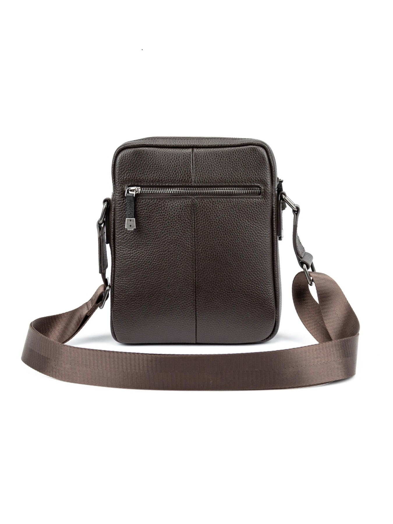 Чоловіча сумка месенджер через плече з натуральної шкіри повсякденна коричневий модель TV-SM8-3040C-FL Фото