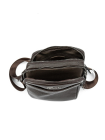 Чоловіча сумка месенджер через плече з натуральної шкіри повсякденна коричневий модель TV-SM8-3040C-FL Фото