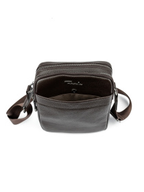 Чоловіча сумка месенджер через плече з натуральної шкіри повсякденна коричневий модель TV-SM8-3040C-FL Фото