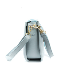 Сумка женская кроссбоди на плечо с ручкой из натуральной кожи флотар и замши повседневная средняя модель F-IT-9895BL Фото