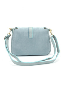 Сумка женская кроссбоди на плечо с ручкой из натуральной кожи флотар и замши повседневная средняя модель F-IT-9895BL Фото