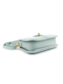 Сумка женская кроссбоди на плечо с ручкой из натуральной кожи флотар и замши повседневная средняя модель F-IT-9895BL Фото