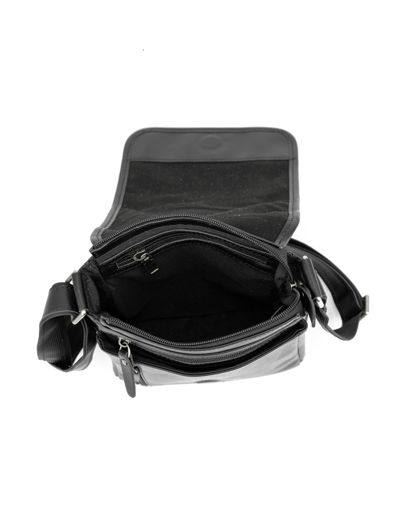 Чоловіча сумка месенджер через плече з натуральної шкіри повсякденна середня модель t003A-1 Фото