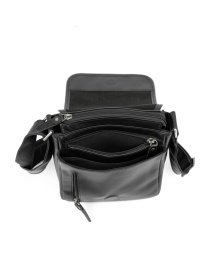 Чоловіча сумка месенджер через плече з натуральної шкіри повсякденна середня модель t003A-1 Фото