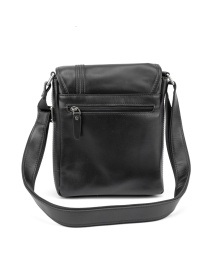 Чоловіча сумка месенджер через плече з натуральної шкіри повсякденна середня модель t003A-1 Фото