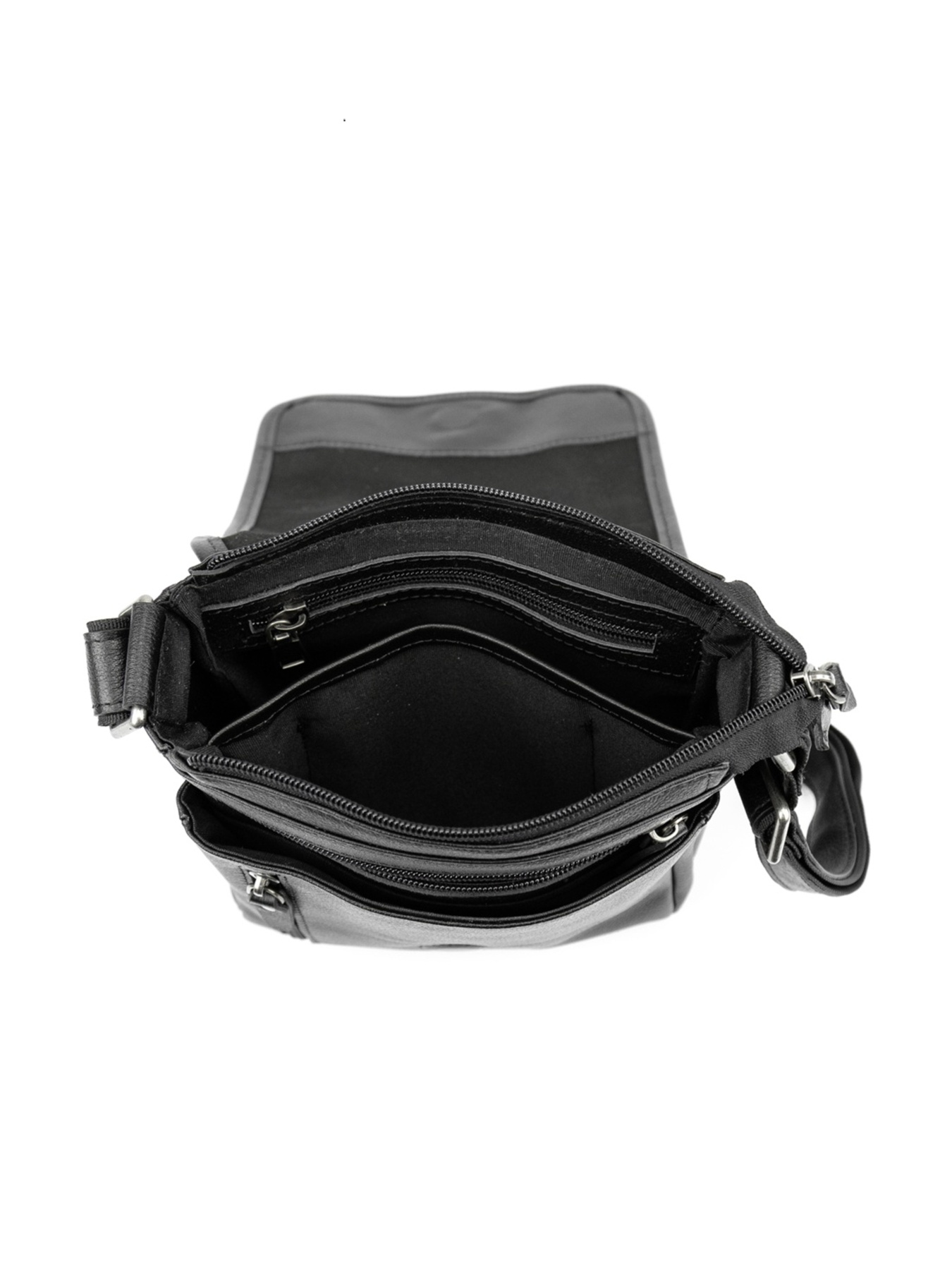 Чоловіча сумка месенджер через плече з натуральної шкіри повсякденна середня модель t003A Фото