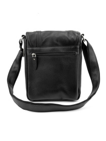 Чоловіча сумка месенджер через плече з натуральної шкіри повсякденна середня модель t003A Фото
