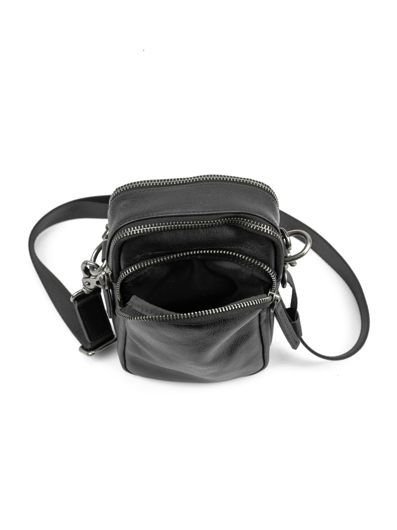 Чоловіча сумка месенджер через плече з натуральної шкіри повсякденна середня модель 333-1A Фото