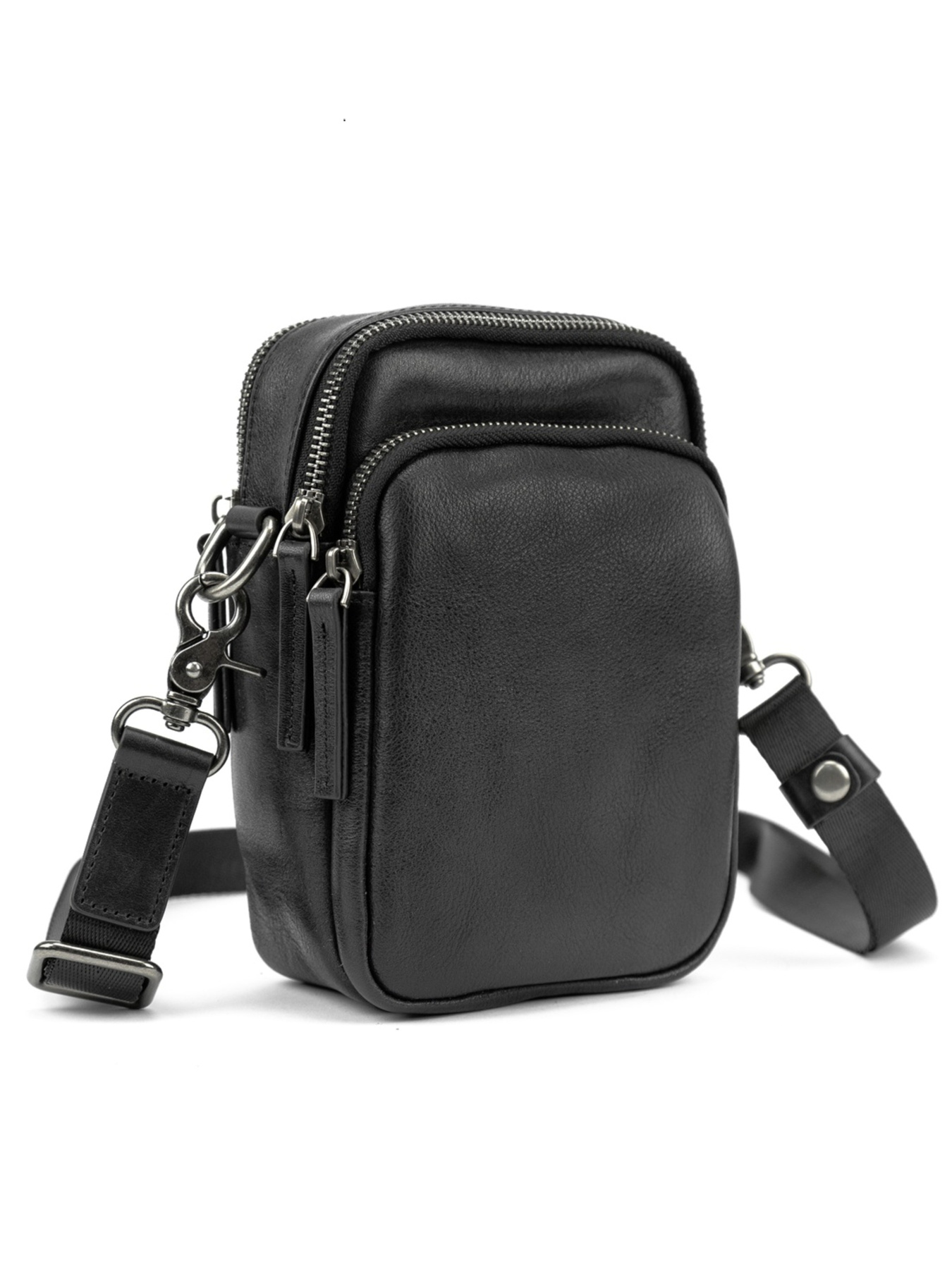 Чоловіча сумка месенджер через плече з натуральної шкіри повсякденна середня модель 333-1A Фото