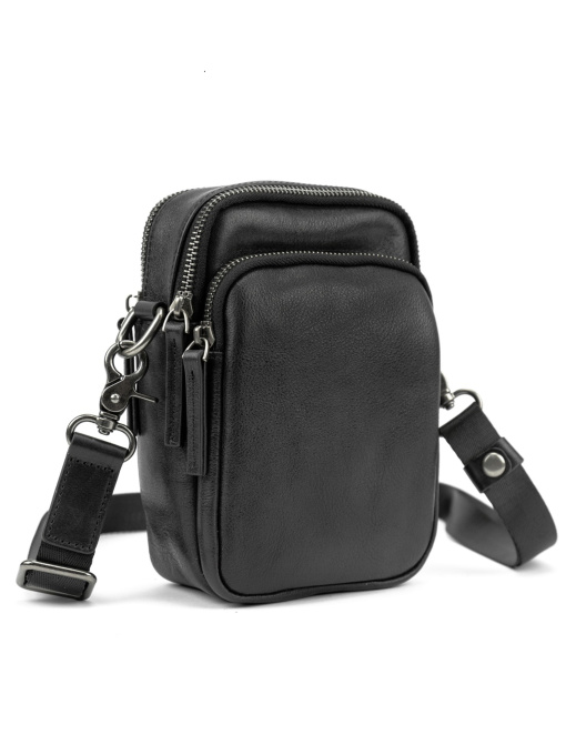 Чоловіча сумка месенджер через плече з натуральної шкіри повсякденна середня модель 333-1A Фото
