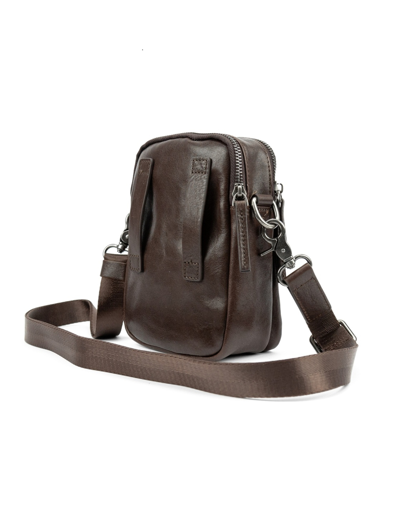 Мужская сумка мессенджер через плечо из натуральной кожи повседневная средняя модель 333-1C Фото