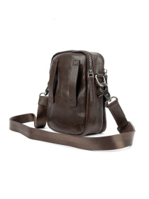 Мужская сумка мессенджер через плечо из натуральной кожи повседневная средняя модель 333-1C Фото