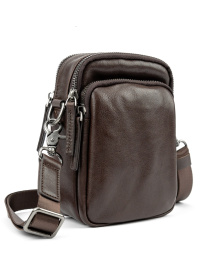 Чоловіча сумка месенджер через плече з натуральної шкіри повсякденна середня модель 333-1C Фото