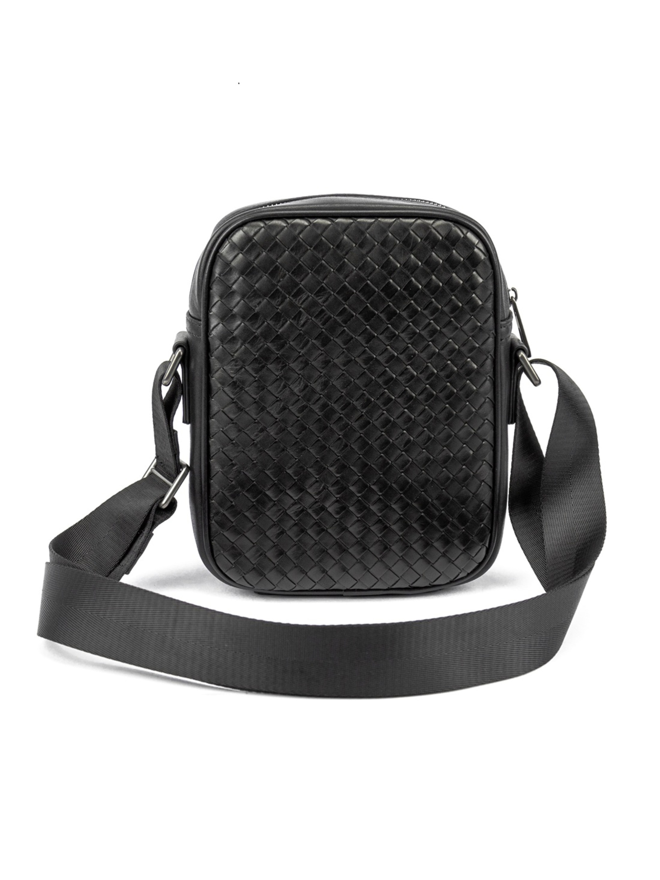 Чоловіча сумка месенджер через плече з натуральної шкіри повсякденна середня модель 88362-1A Фото