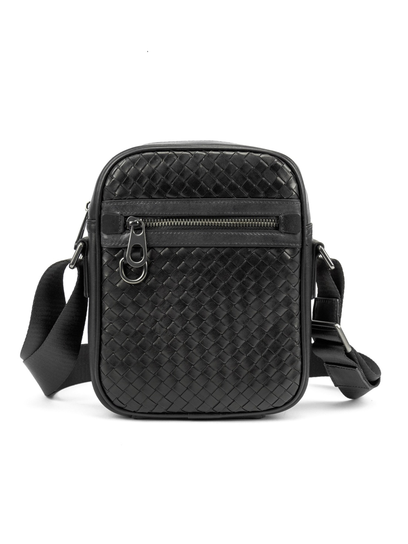 Чоловіча сумка месенджер через плече з натуральної шкіри повсякденна середня модель 88362-1A Фото