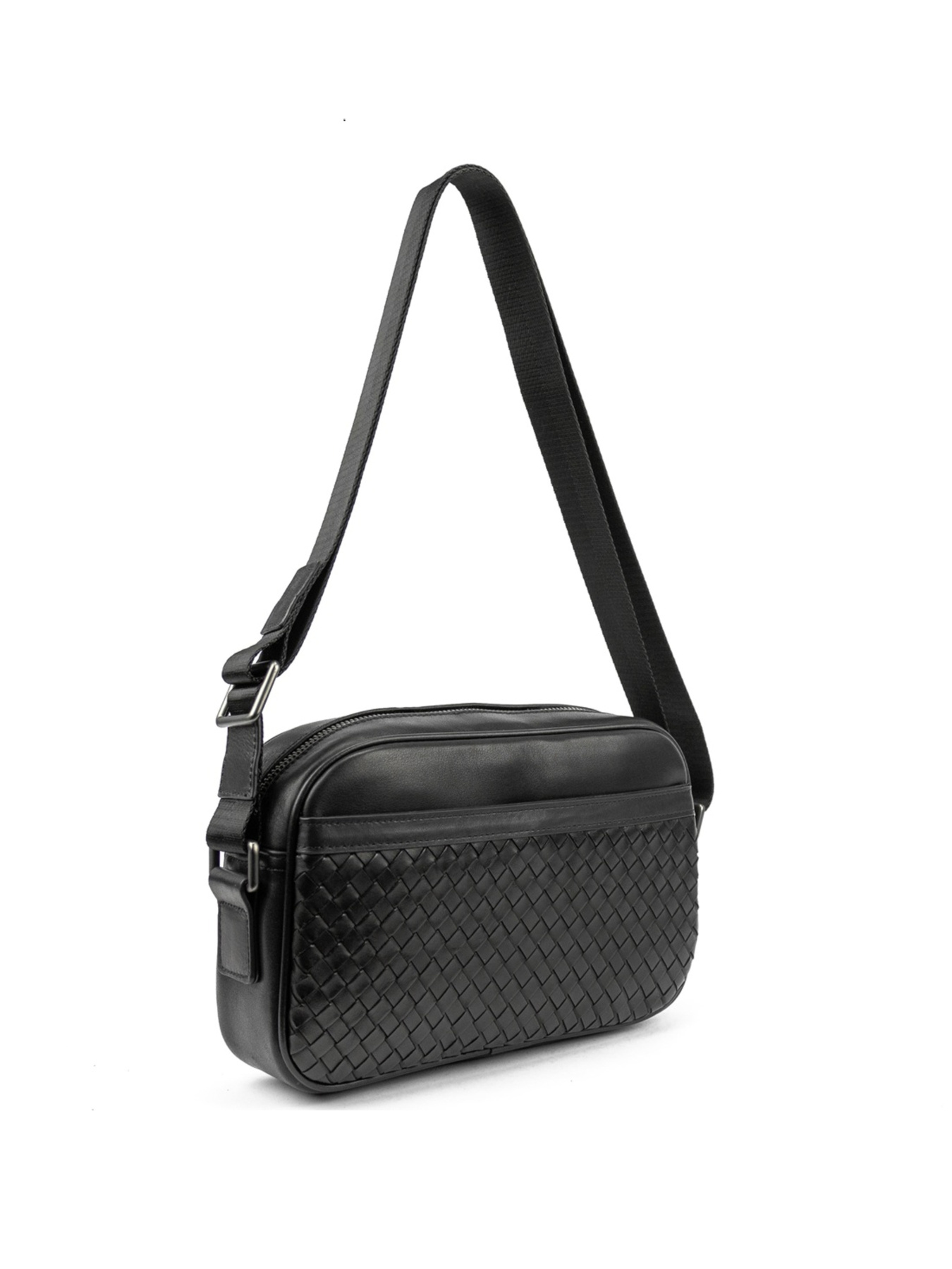 Чоловіча сумка месенджер через плече з натуральної шкіри повсякденна середня модель 883621-2A Фото