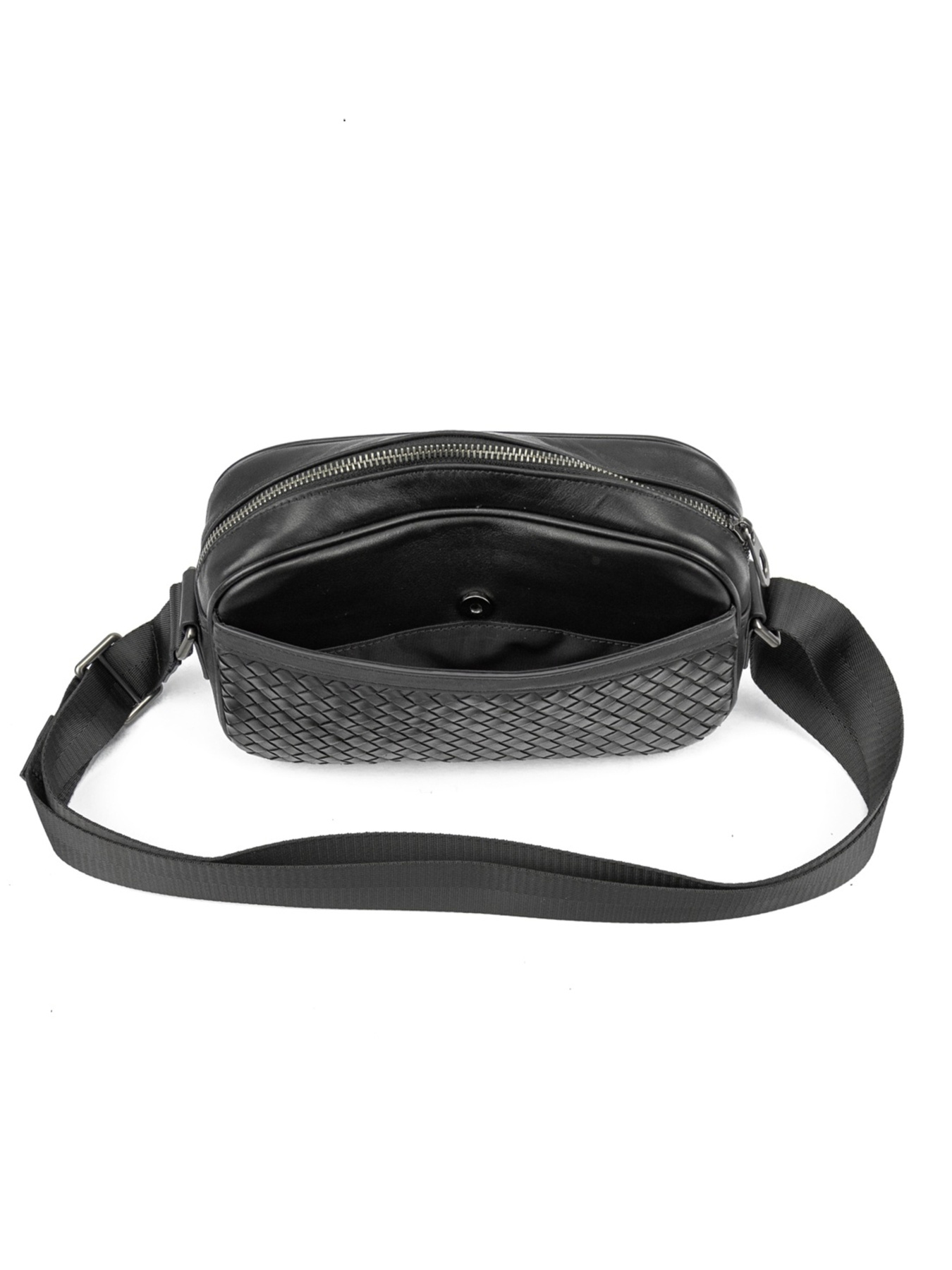 Чоловіча сумка месенджер через плече з натуральної шкіри повсякденна середня модель 883621-2A Фото