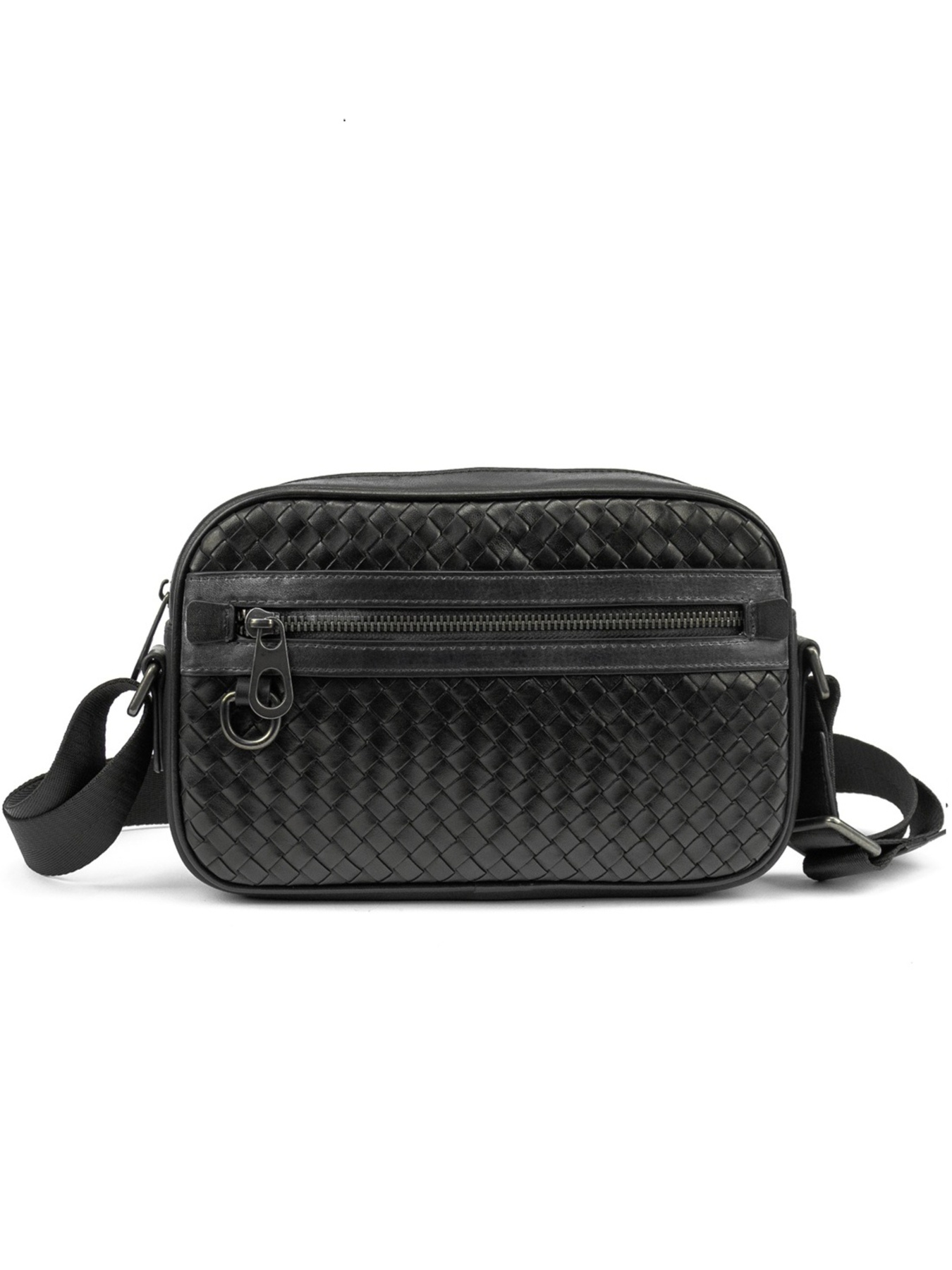 Чоловіча сумка месенджер через плече з натуральної шкіри повсякденна середня модель 883621-2A Фото