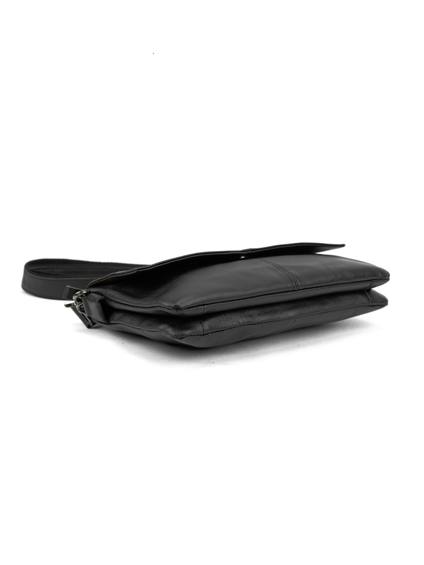 Чоловіча сумка месенджер через плече з натуральної шкіри повсякденна середня модель 82298A Фото