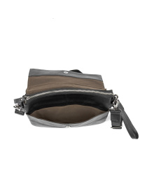 Чоловіча сумка месенджер через плече з натуральної шкіри повсякденна середня модель 82298A Фото