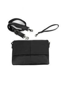 Чоловіча сумка месенджер через плече з натуральної шкіри повсякденна середня модель 82298A Фото